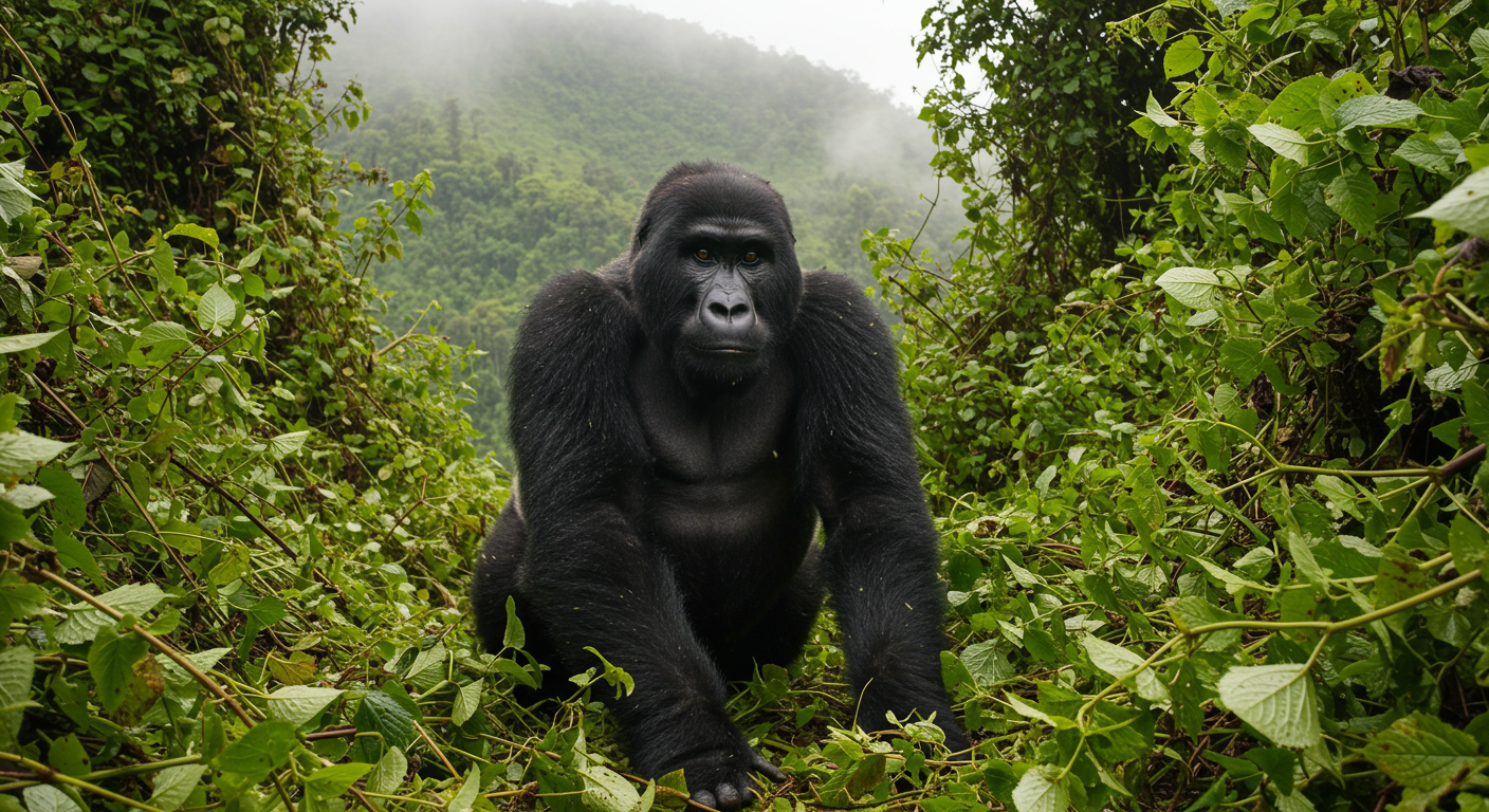 Gorilla Trekking in Bwindi Impenetrable Forest.